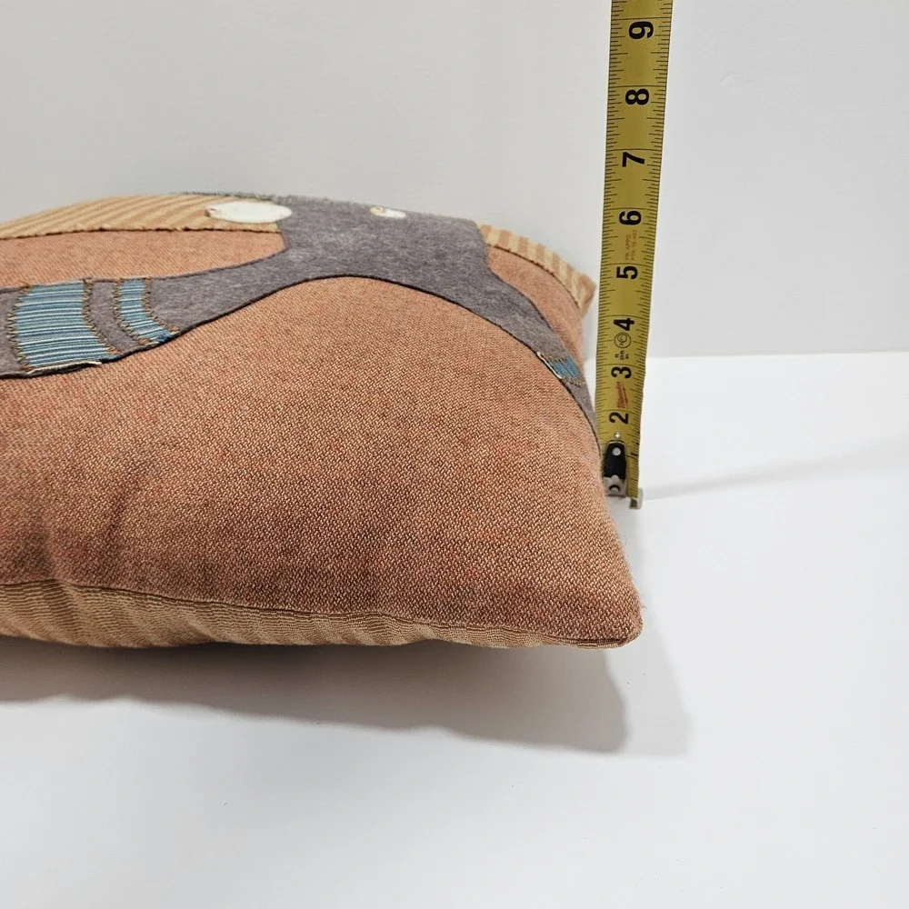 Pair Of Brokesy‎ Artist Abtract Sad Monster Throw Pillows Approx 17
